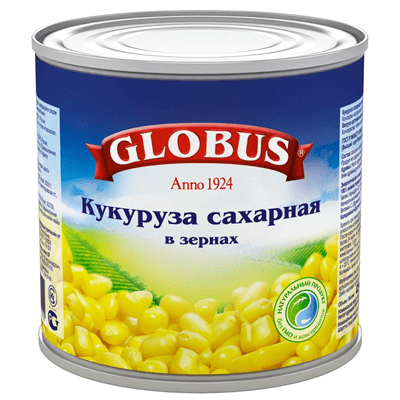 Купить GLOBUS КУКУРУЗА СЛАДКАЯ 425 МЛ. доставка продуктов Тюмень . доставка продуктов в Тюмени . доставка фруктов Тюмень . доставка фруктов в Тюмени .