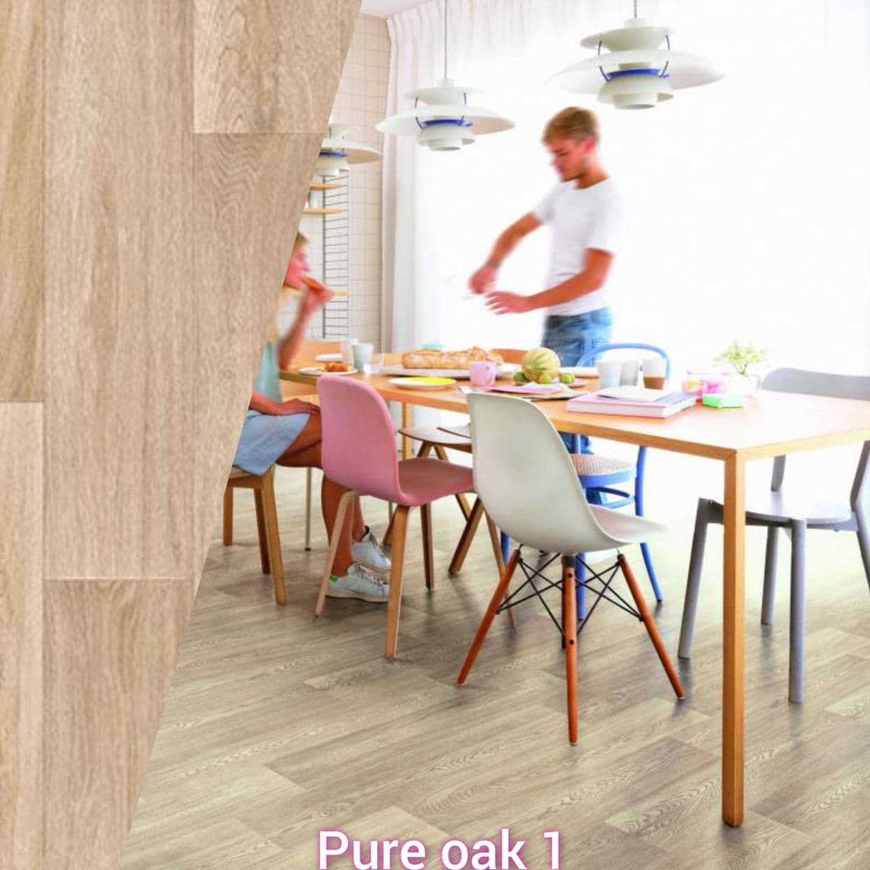 Купить (3.5х3.78)Линолеум Ideal Record PURE OAK 1 бытовой усиленный остаток