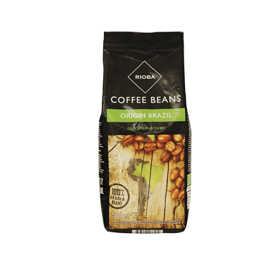 Купить RIOBA RОФЕ В ЗЕРНАХ НАТУРАЛЬНЫЙ ЖАРЕНЫЙ ORIGIN BRAZIL 100% ARABICA 500 Г. доставка продуктов Тюмень . доставка продуктов в Тюмени . доставка фр