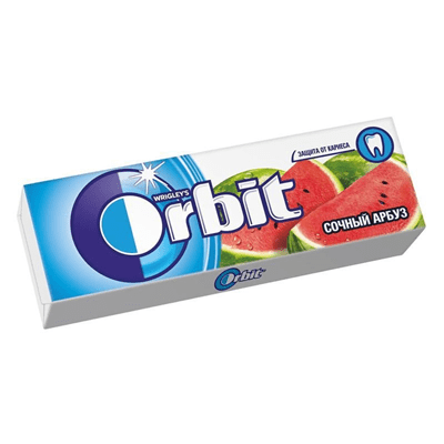 Купить ЖЕВАТЕЛЬНАЯ РЕЗИНКА ORBIT СОЧНЫЙ АРБУЗ 13,6 Г. доставка продуктов Тюмень . доставка продуктов в Тюмени . доставка фруктов Тюмень . доставка фру