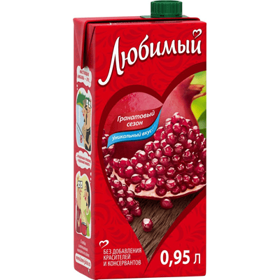 Купить СОК ЛЮБИМЫЙ ГРАНАТОВЫЙ СЕЗОН 0,95 Л. доставка продуктов тюмень . доставка продуктов в тюмени . доставка фруктов тюмень . доставка фруктов в тюм