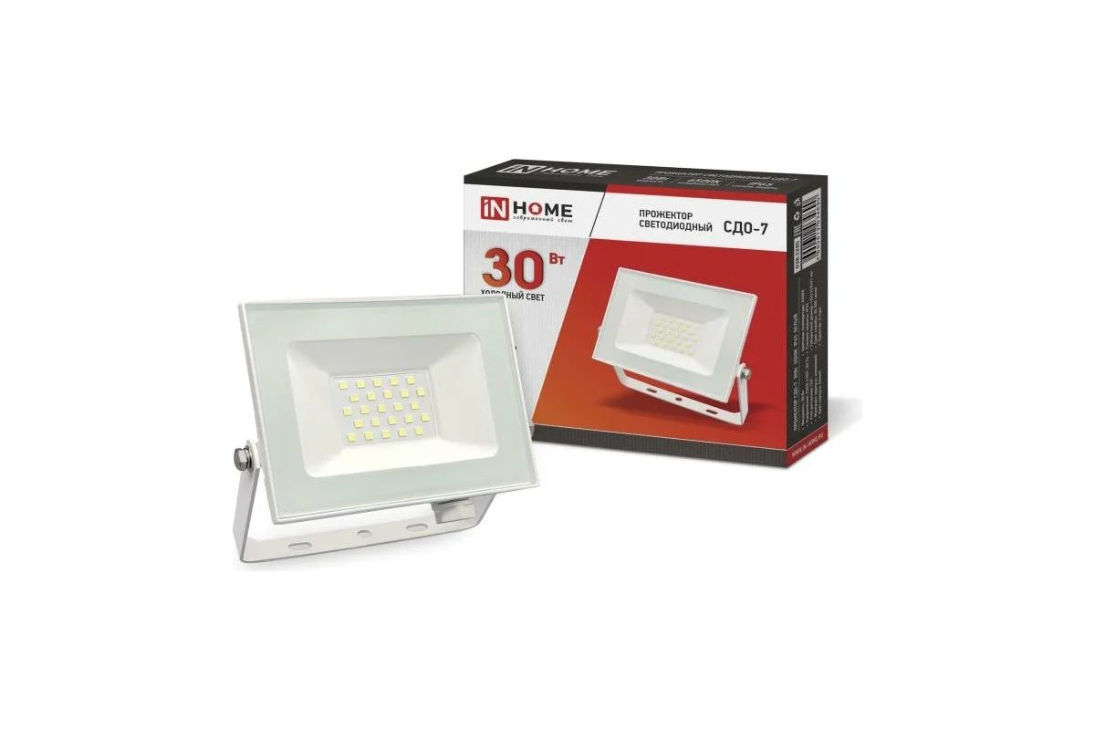 Купить Прожектор светодиодный СДО-7 белый IN HOME