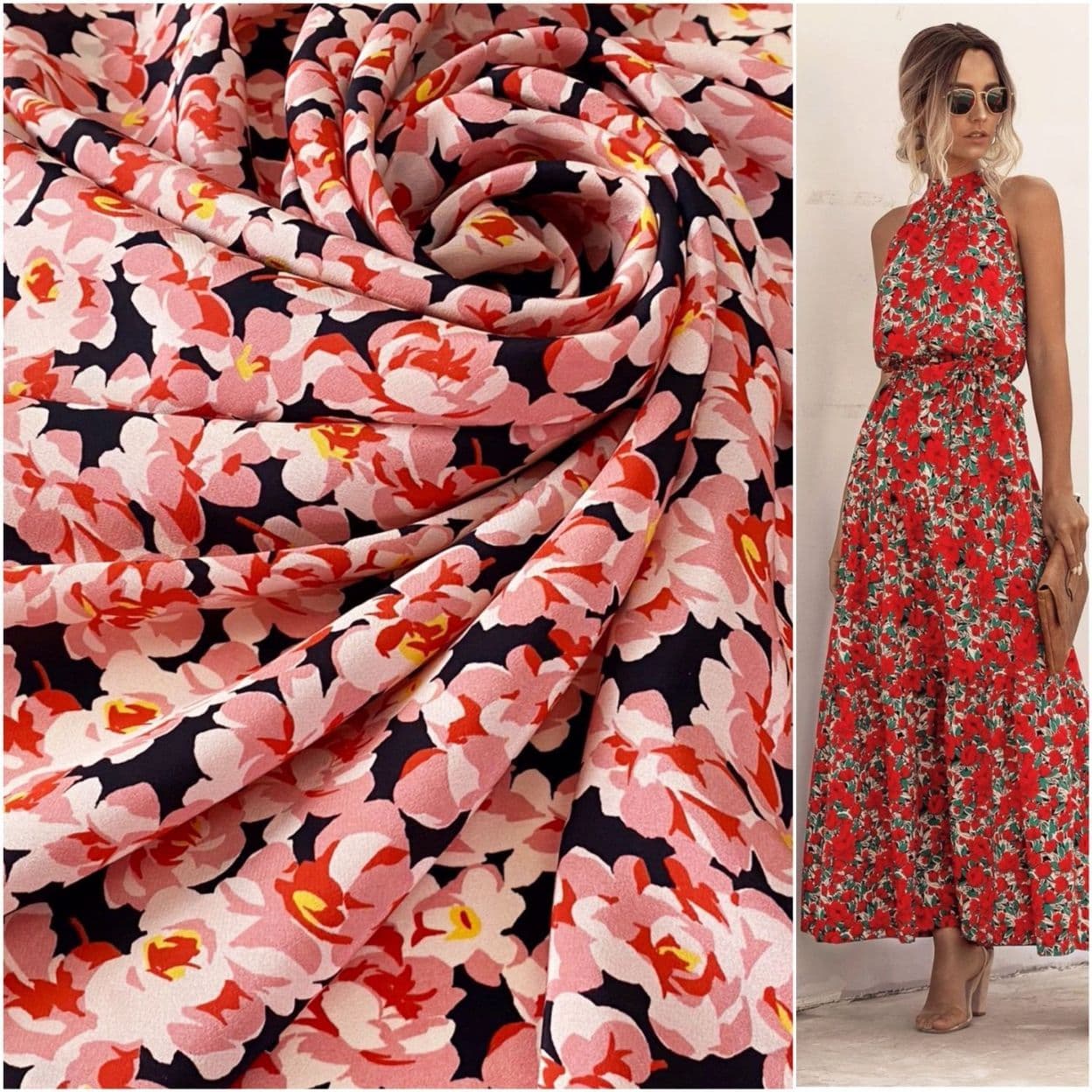 Купить Ткань шелк крепдешин Stella McCartney