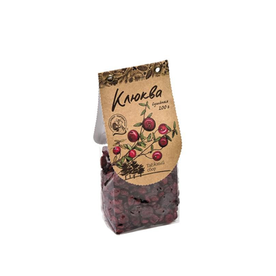 Купить ТАЁЖНЫЙ СБОР КЛЮКВА СУШЕНАЯ 200 Г. доставка продуктов тюмень . доставка продуктов в тюмени . доставка фруктов тюмень . доставка фруктов в тюмен