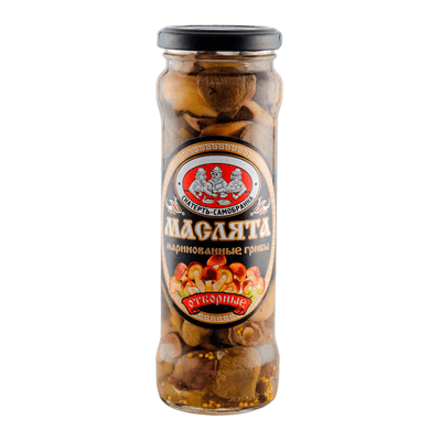 Купить МАСЛЯТА МАРИНОВАННЫЕ СКАТЕРТЬ - САМОБРАНКА 370 Г. доставка продуктов Тюмень . доставка продуктов в Тюмени . доставка фруктов Тюмень . доставка 