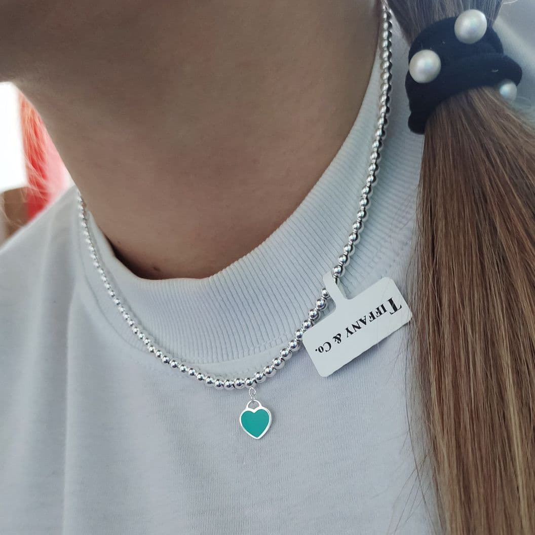 Купить Tiffany колье сердце return шарики подвеска