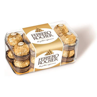 Купить КОНФЕТЫ ХРУСТЯЩИЕ FERRERO ROCHER ИЗ МОЛОЧНОГО ШОКОЛАДА, ПОКРЫТЫЕ ИЗМЕЛЬЧЕННЫМИ ОРЕШКАМИ, С НАЧИНКОЙ ИЗ КРЕМА И ЛЕСНОГО ОРЕХА 200 Г. доставка пр