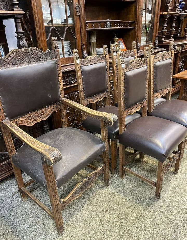Купить Старинное кресло и стулья 4 шт