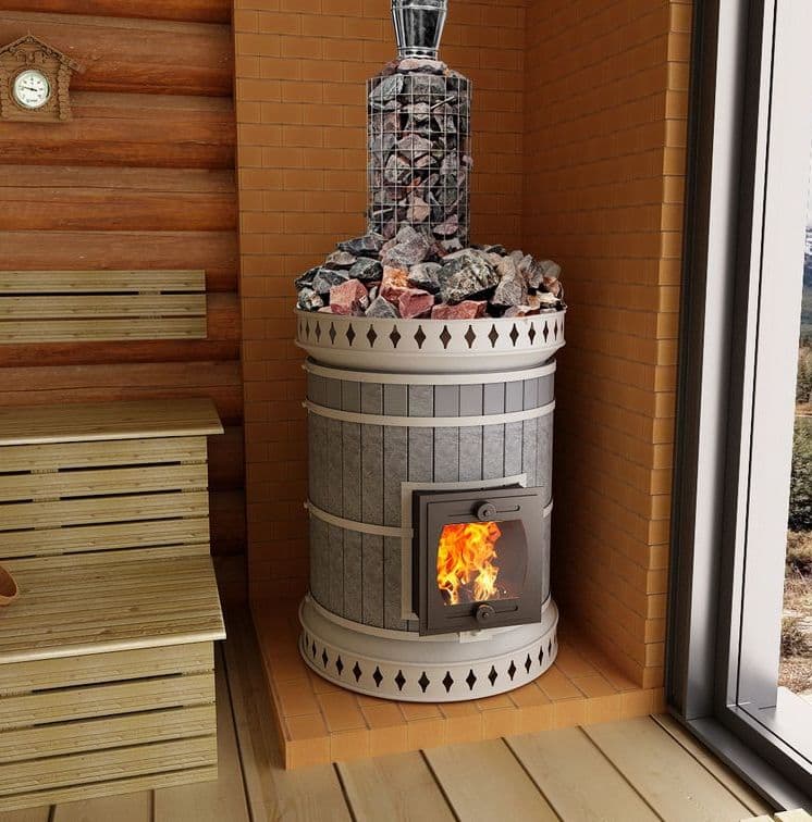 Купить Печь банная «РУССКАЯ БАНЯ» в талькохлорите