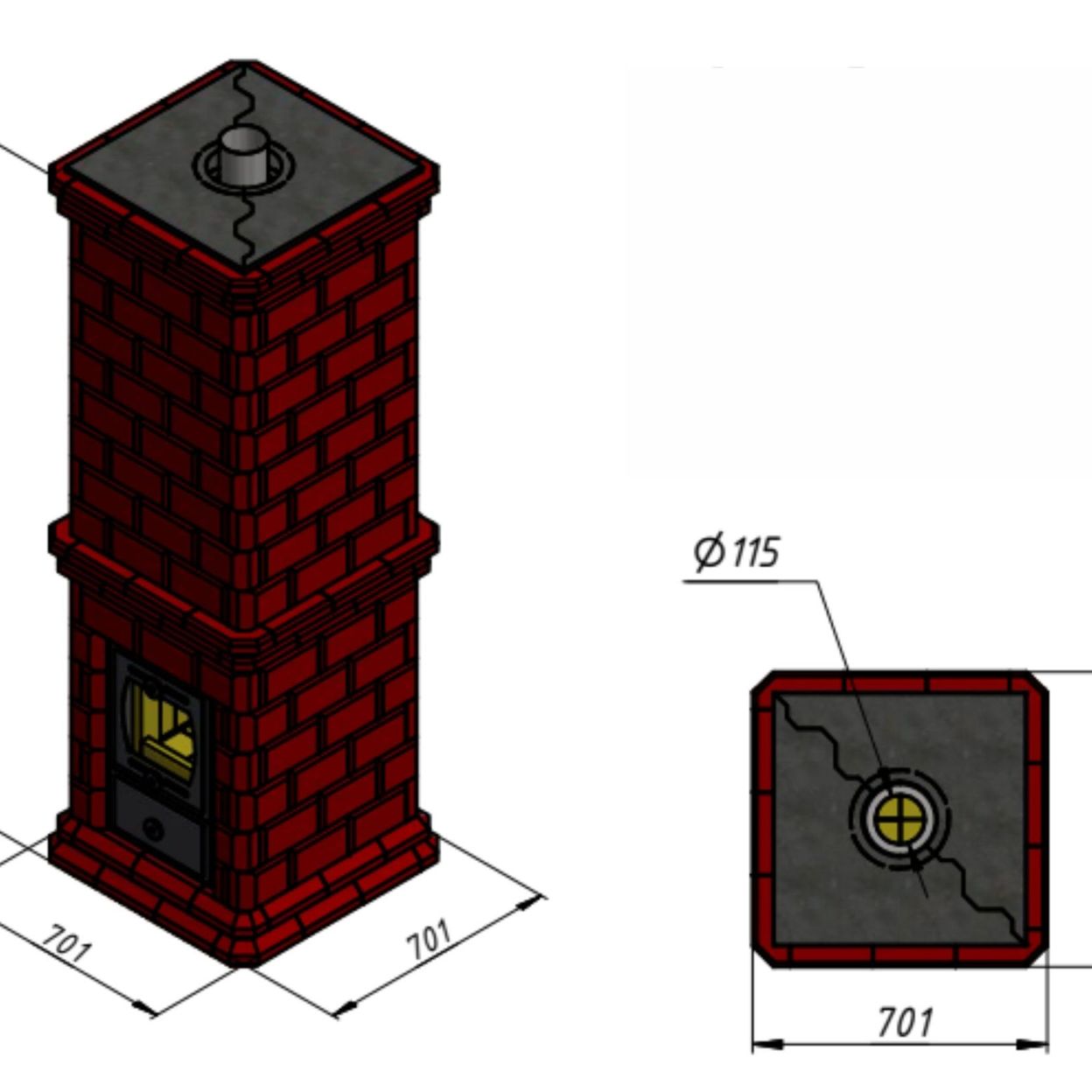 Купить Печь отопительная "КИВ-30"
