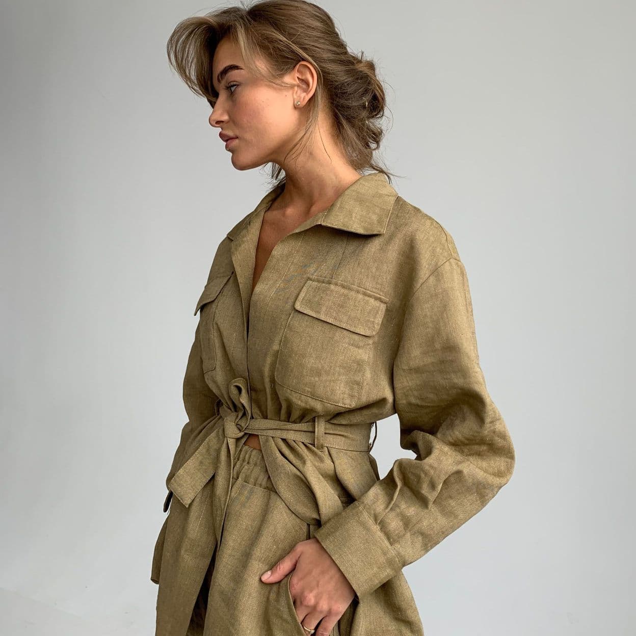 Купить Костюм льняной Сафари