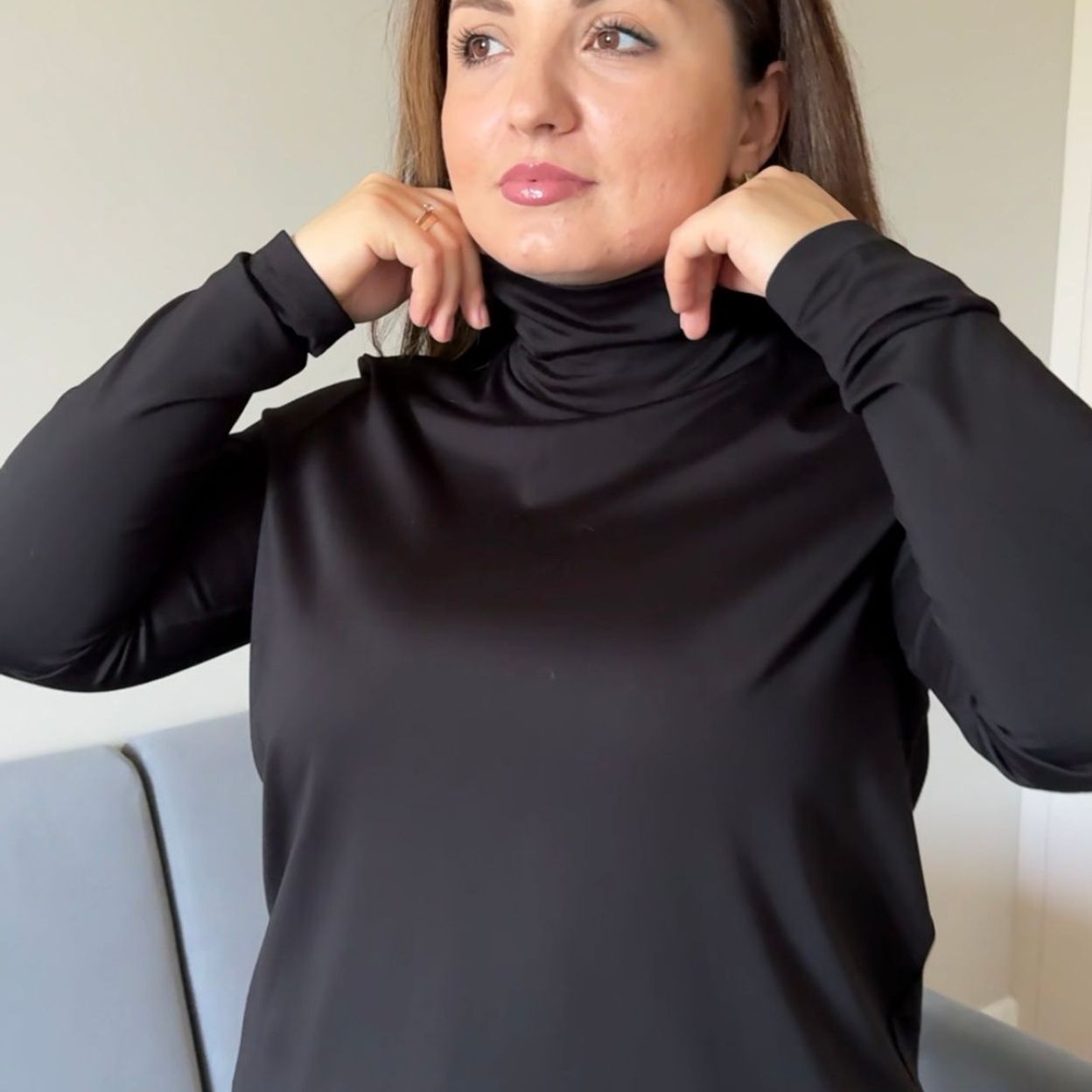 Купить Водолазка чёрная вискоза