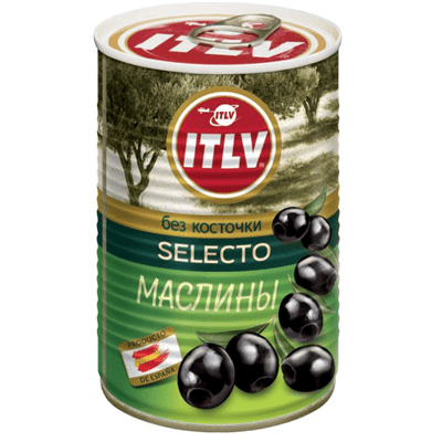 Купить МАСЛИНЫ ЧЕРНЫЕ БЕЗ КОСТОЧКИ ITLV 425 МЛ. доставка продуктов Тюмень . доставка продуктов в Тюмени . доставка фруктов Тюмень . доставка фруктов в