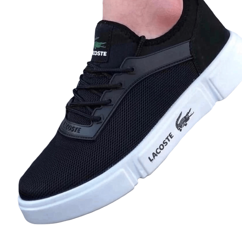 Купить Кеды Lacoste чер/белые