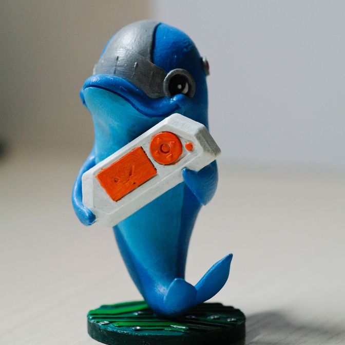 Купить фигурку дельфина с Flipper Zero