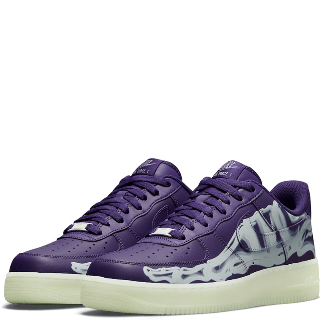 Купить Nike Air Force 1 Low  '07 Skeleton Qs Purple Skeleton