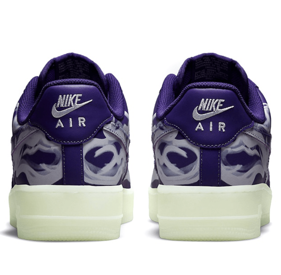 Купить Nike Air Force 1 Low  '07 Skeleton Qs Purple Skeleton