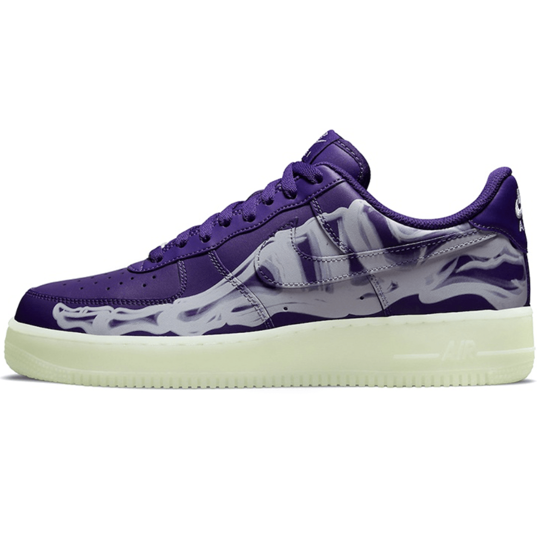 Купить Nike Air Force 1 Low  '07 Skeleton Qs Purple Skeleton