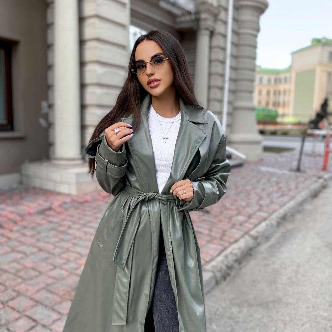 Купить Плащ эко кожа