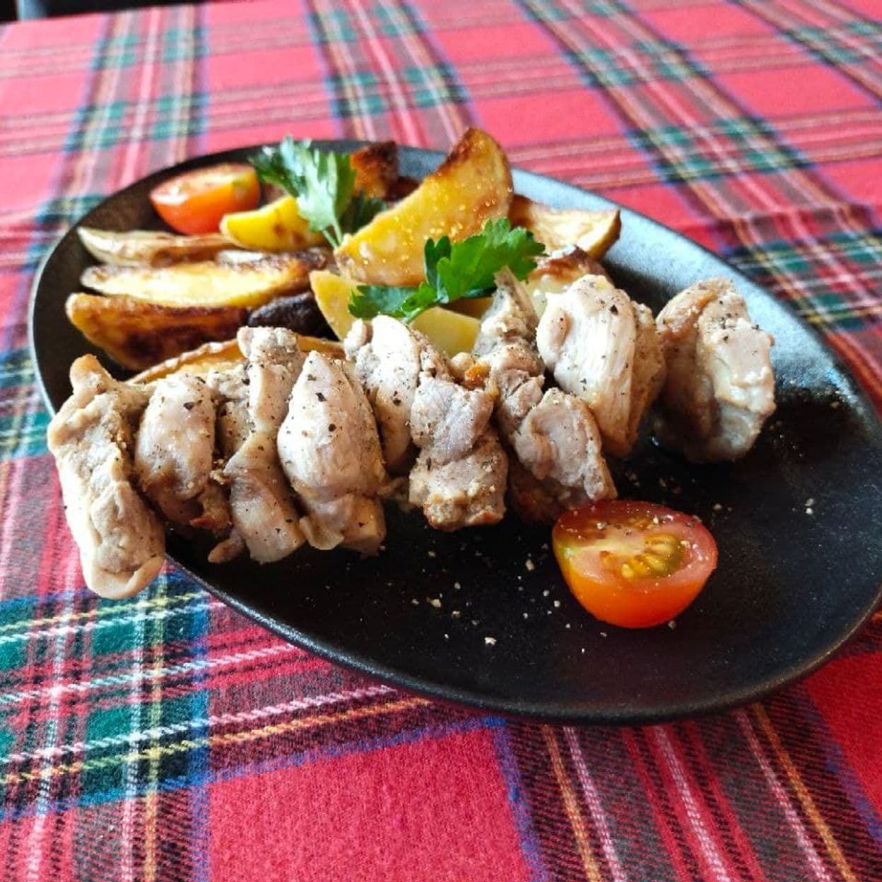 Купить Куриный шашлык с овощами