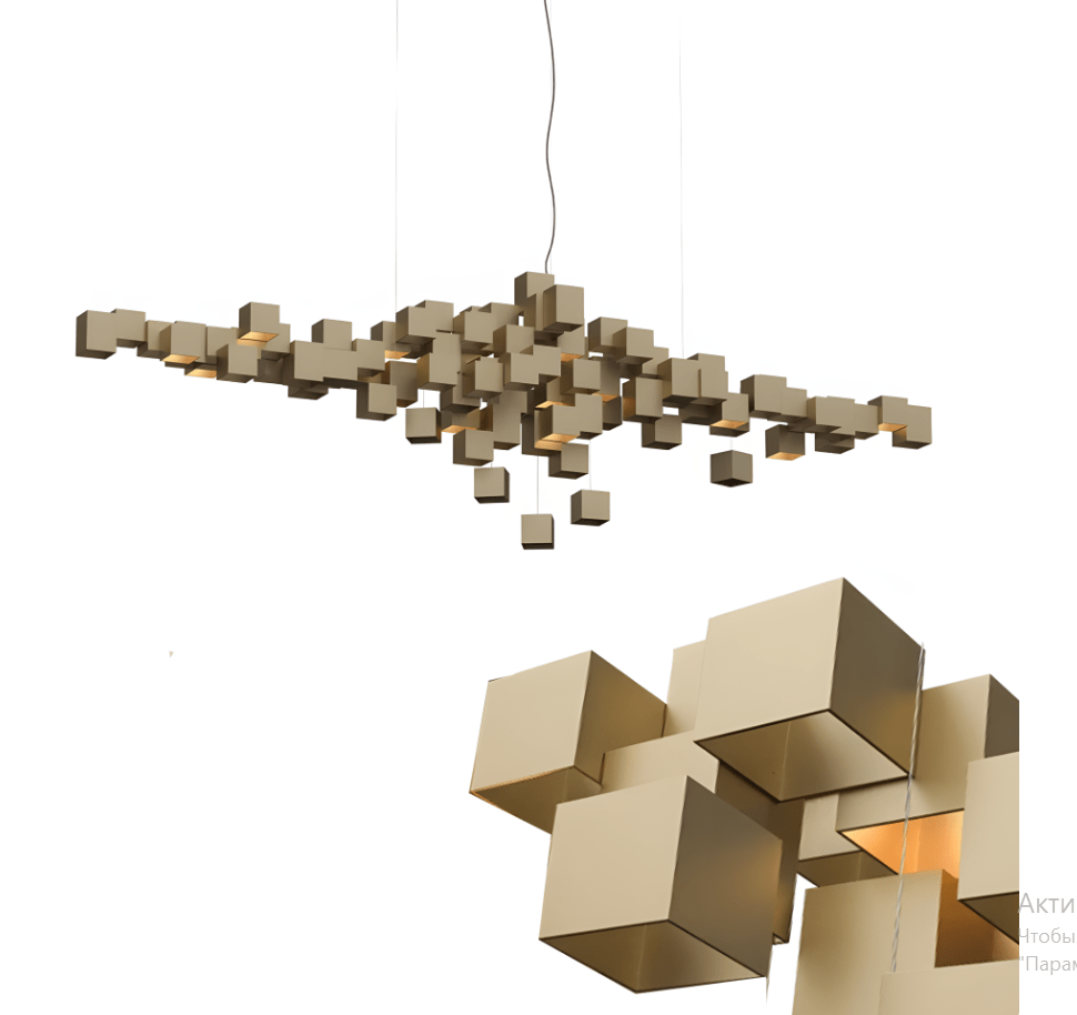 Купить Большая люстра IT Horizont cubes chandelier, LED, кубы