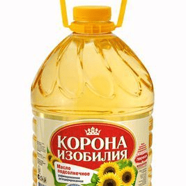 Купить МАСЛО ПОДСОЛНЕЧНОЕ РАФИНИРОВАННОЕ КОРОНА ИЗОБИЛИЯ 5 Л. с доставкой на дом . Доставка продуктов Тюмень , доставка продуктов в Тюмени , dostavka-