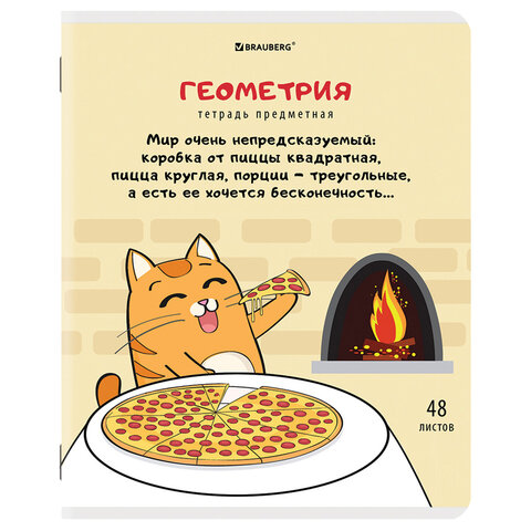 Купить Тетради предметные "КОТ-ЭНТУЗИАСТ", комплект 12 шт., 48 л., BRAUBERG