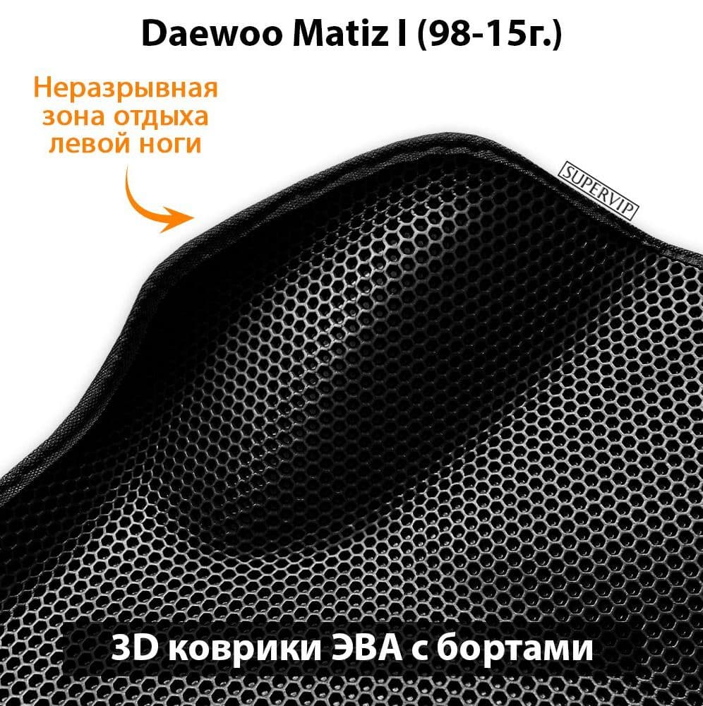 Купить Автоковрики ЭВА с бортами для Daewoo Matiz I