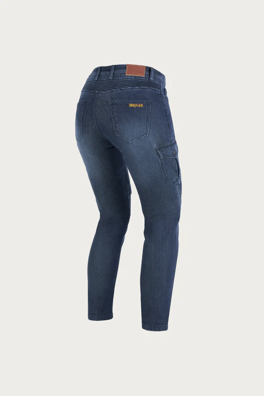 Купить Ohio Washed Navy Motorcycle Jeans Lady