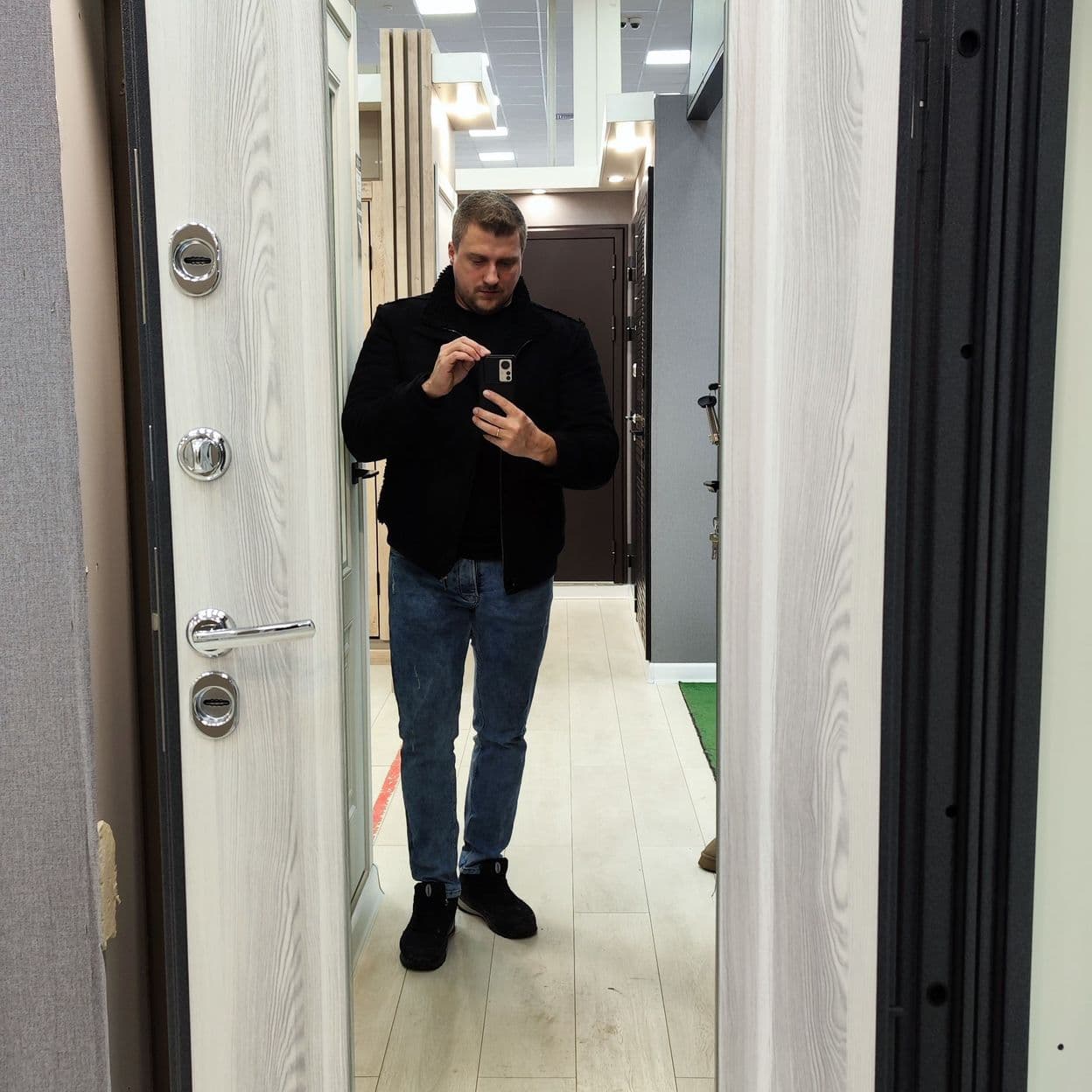 Купить Дверь входная с терморазрывом "СТАНДАРТ MP" с зеркалом, Мастино