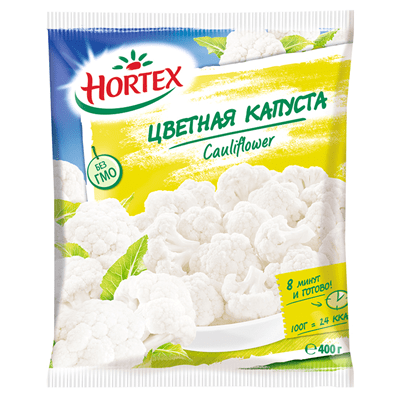 Купить КАПУСТА ЦВЕТНАЯ HORTEX 400 Г . доставка продуктов тюмень . доставка продуктов в тюмени . доставка фруктов тюмень . доставка фруктов в тюмени . 
