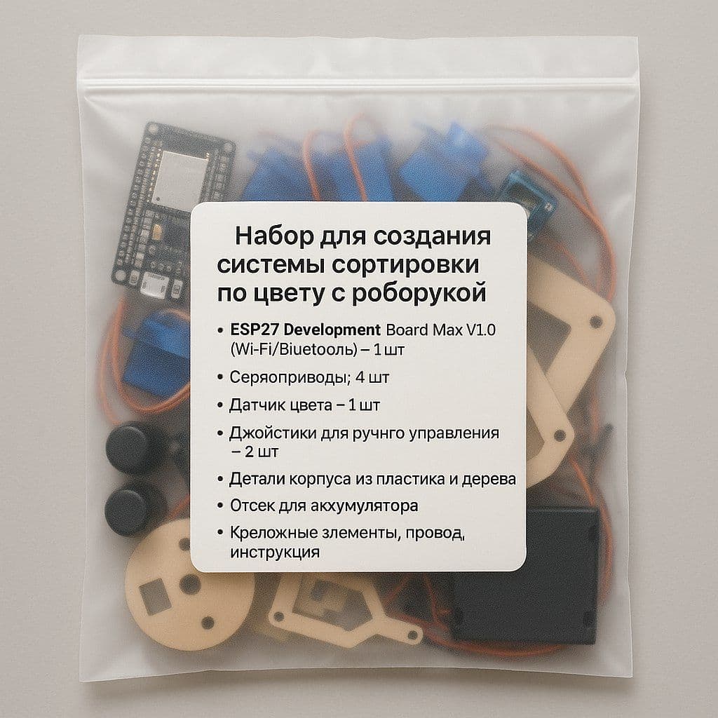 Купить Набор для создания системы сортировки по цвету с роборукой