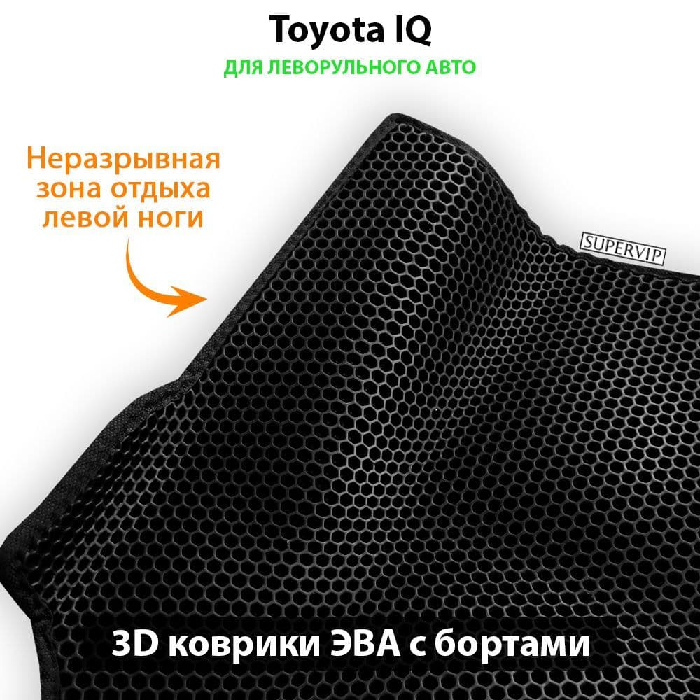 Купить Передние коврики ЭВА с бортами для Toyota IQ