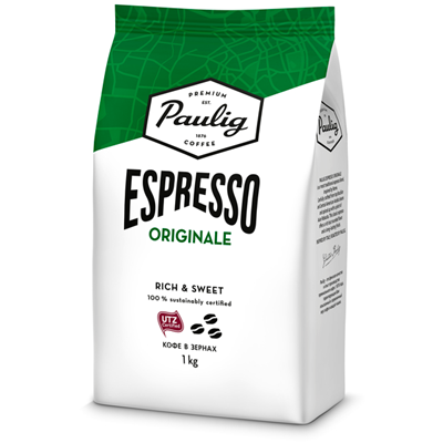 Купить PAULIG КОФЕ В ЗЕРНАХ НАТУРАЛЬНЫЙ ЖАРЕНЫЙ ESPRESSO ORIGINALE 1 КГ. доставка продуктов Тюмень . доставка продуктов в Тюмени . доставка фруктов Тю