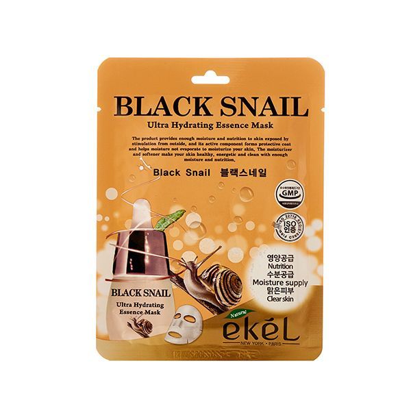 Купить Ekel  Тканевая маска для лица 1 шт Essence Mask Black Snail