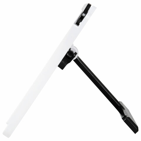 Купить Подставка для книг и учебников BRAUBERG White, регулируемый наклон, ABS-пластик