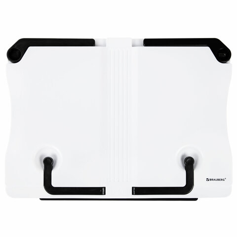 Купить Подставка для книг и учебников BRAUBERG White, регулируемый наклон, ABS-пластик
