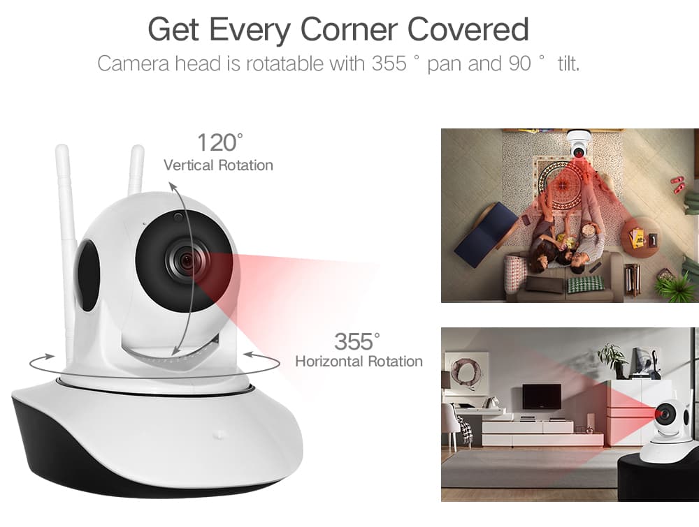Купить Беспроводная IP WiFi камера с микрофоном видео няня 720P HD Sdeter