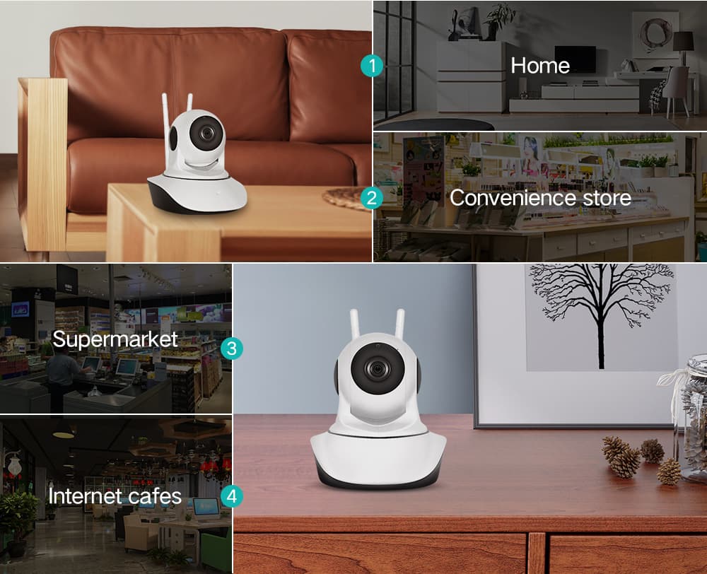 Купить Беспроводная IP WiFi камера с микрофоном видео няня 720P HD Sdeter
