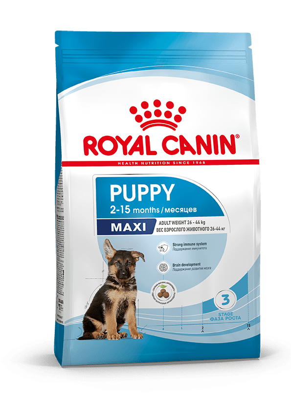 Купить Royal Canin Maxi Puppy сухой корм для щенков крупных пород 15кг