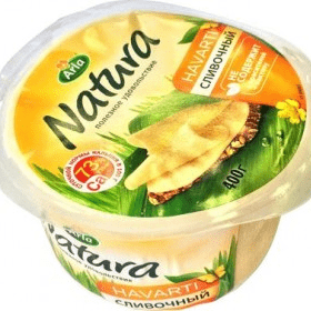 Купить СЫР NATURA ПОЛУТВЕРДЫЙ СЛИВОЧНЫЙ 400 Г. с доставкой на дом . Доставка продуктов Тюмень , доставка продуктов в Тюмени , dostavka-produktov-tyume