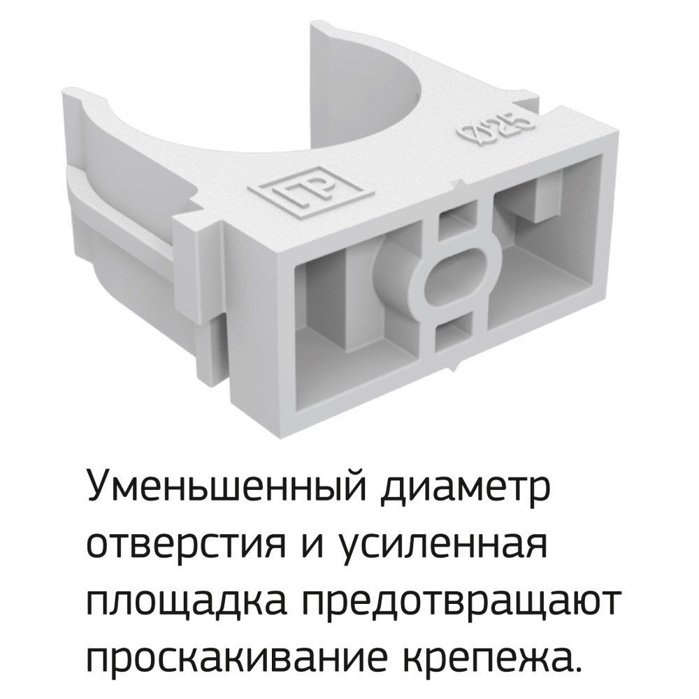 Купить Крепеж-клипса для труб для монтажного пистолета 20 мм (100шт) Промрукав