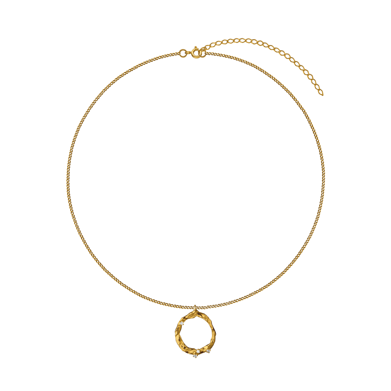 Купить Инсайт Колье-круг со вставками, позолота