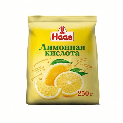 Купить ЛИМОННАЯ КИСЛОТА HAAS 250 Г. с доставкой на дом . Доставка продуктов Тюмень , доставка продуктов в Тюмени , dostavka-produktov-tyumen , dostavk