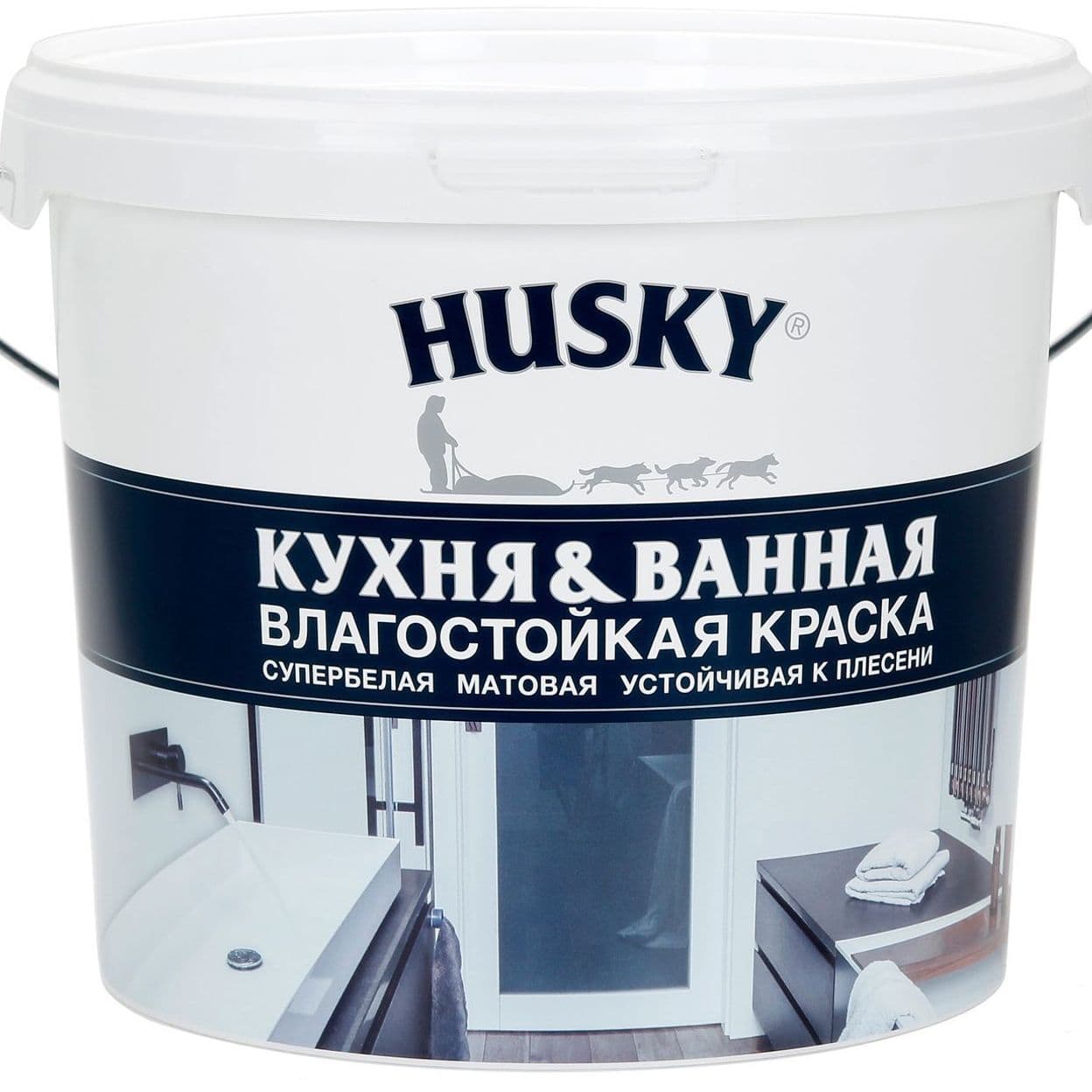 Купить Краска для кухонь и ванных комнат Husky 5 л