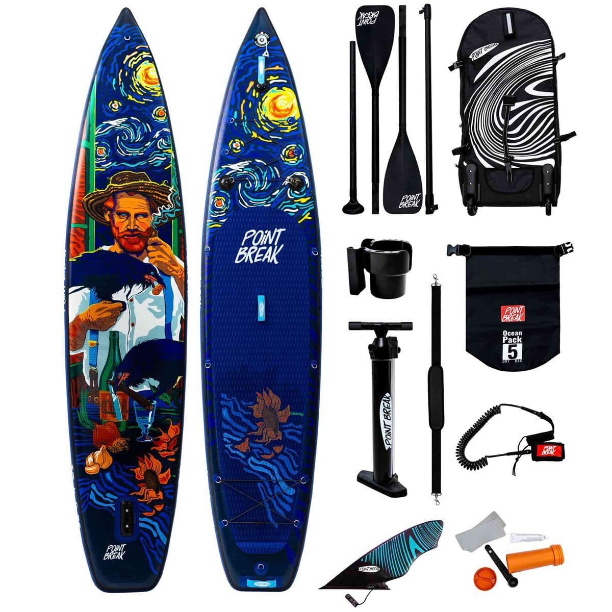 Купить Сапборд POINT BREAK Elite 12.6 Van Gogh