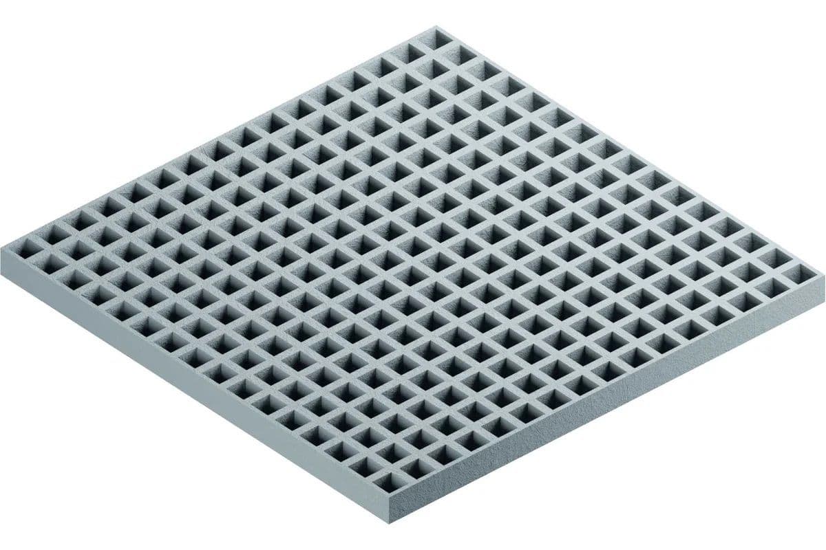 Купить Настил композитный решетчатый Fiberpull стандарт FC ISO 50x50x50 (1000x1950) RAL 7038 FC/ISO/50/50/50/1000/1950/7038
