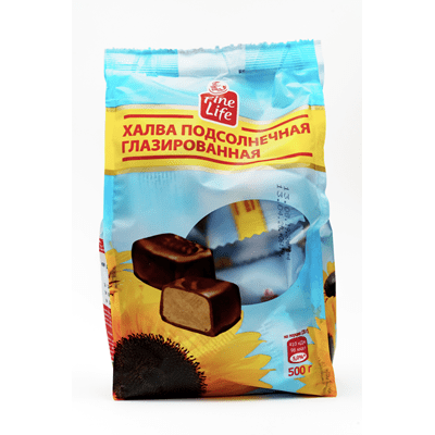 Купить ХАЛВА FINE LIFE ГЛАЗИРОВАННАЯ 500 Г. доставка продуктов Тюмень . доставка продуктов в Тюмени . доставка фруктов Тюмень . доставка фруктов в Тюм