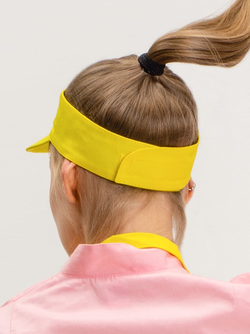 Купить Кепка козырёк продавца Жёлтая