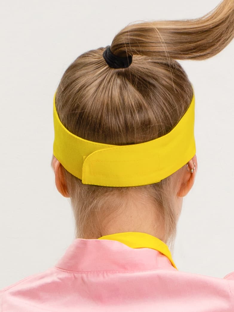 Купить Кепка козырёк продавца Жёлтая